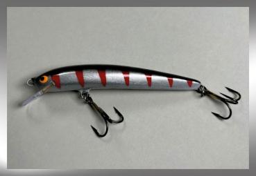 Nils Master INVINCIBLE Floating Wobbler, Größe: 12 cm, Farbe: 003 Silver Perch Red Stripes, Gewicht: 24 Gramm